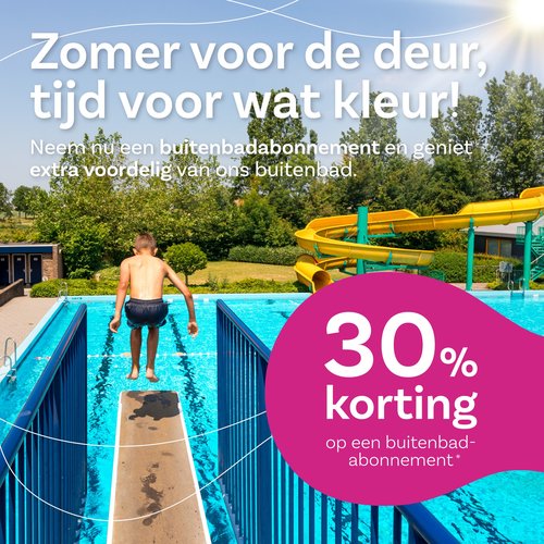 Buitenbadabonnement met korting 2026