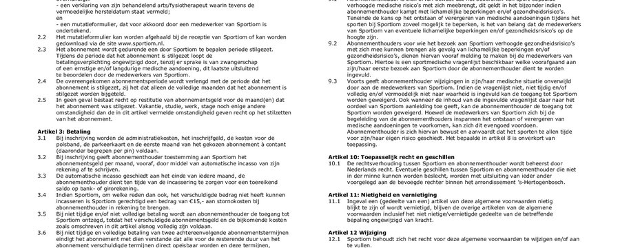 Algemene voorwaarden