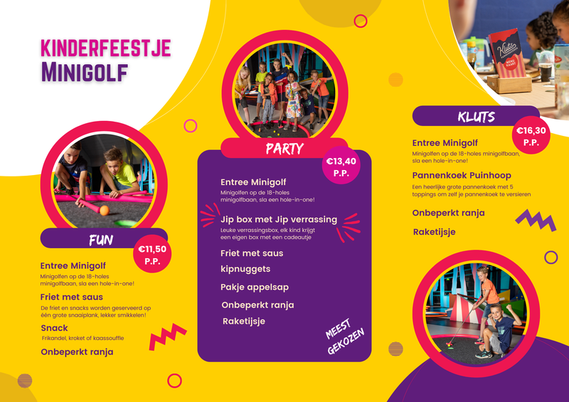 Kinderfeestje minigolf