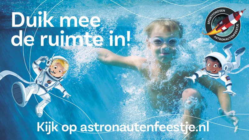 Astronautenfeestje zwembad Het Wedde Voorschoten Leiden Den Haag