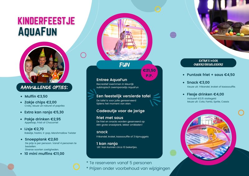 Kinderfeestje aquafun