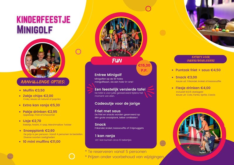Kinderfeestje minigolf