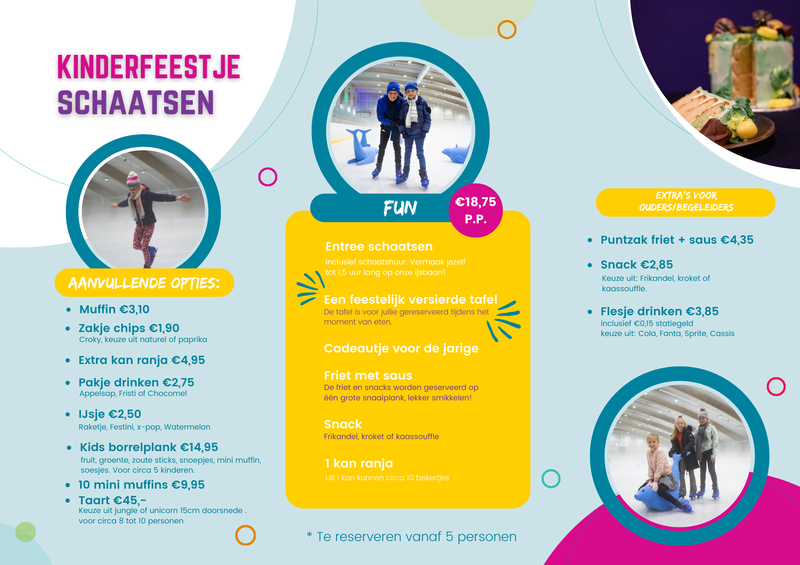 Kinderfeestje schaatsen