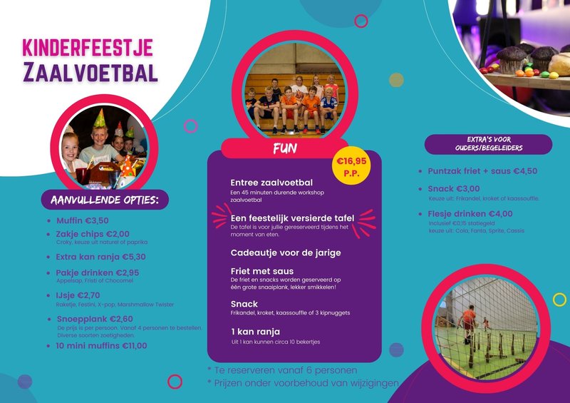 Kinderfeestje zaalvoetbal