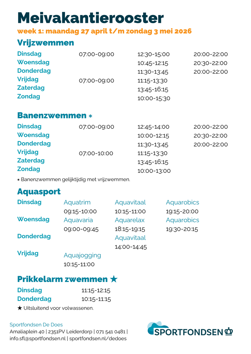 Meivakantie 2026 binnenkant links week 1