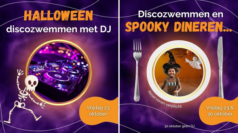 Halloween discozwemmen
