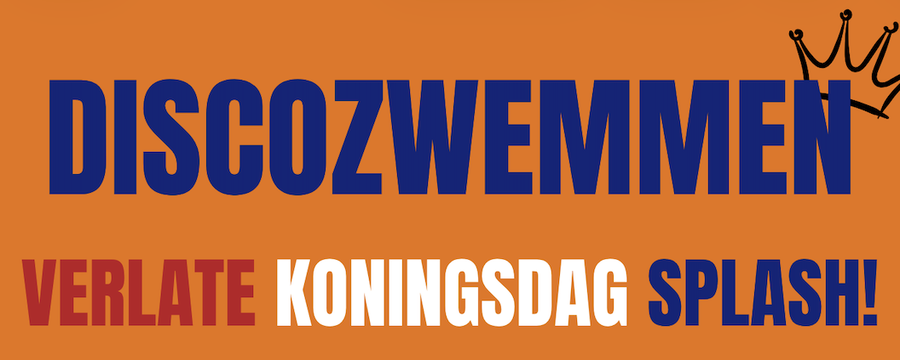 Poster site discozwemmen 1 mei