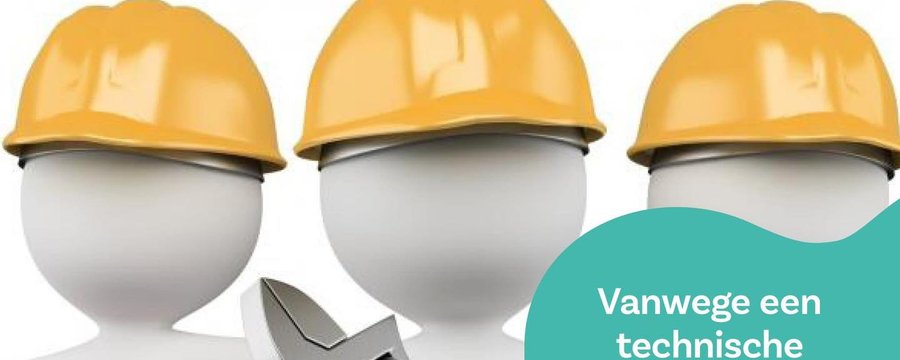 GESLOTEN i.v.m. storing