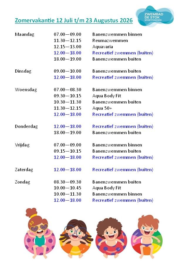 Zomervakantie 2026