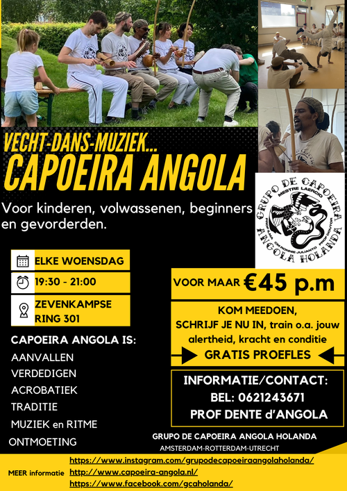 Capoeira - Zevenkamp voorblad flyer