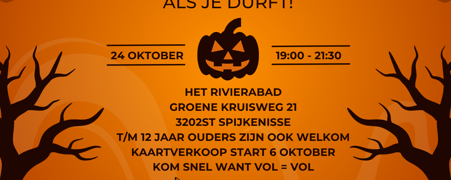 poster halloween discozwemmen
