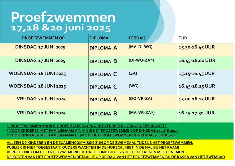 proef juni 2025