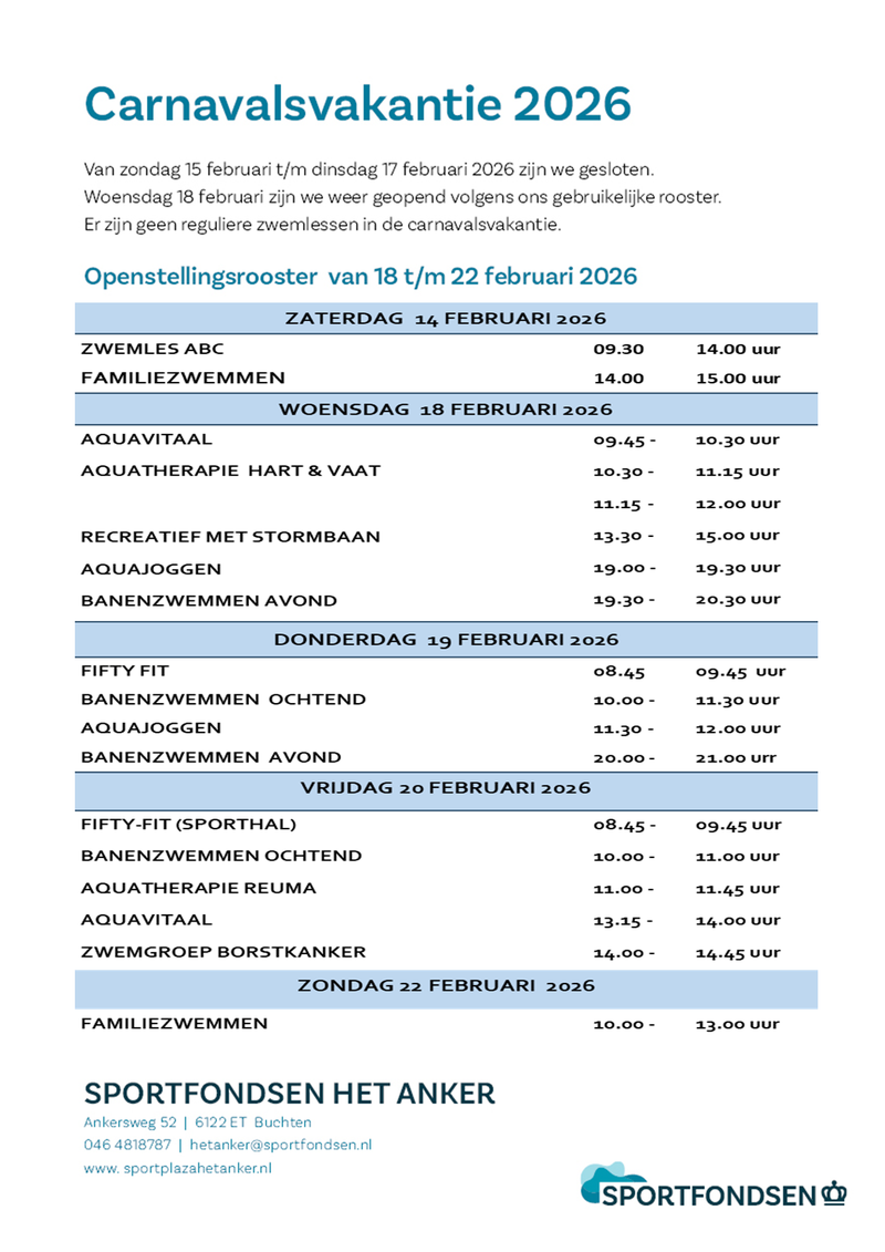 rooster website Het Anker 2026