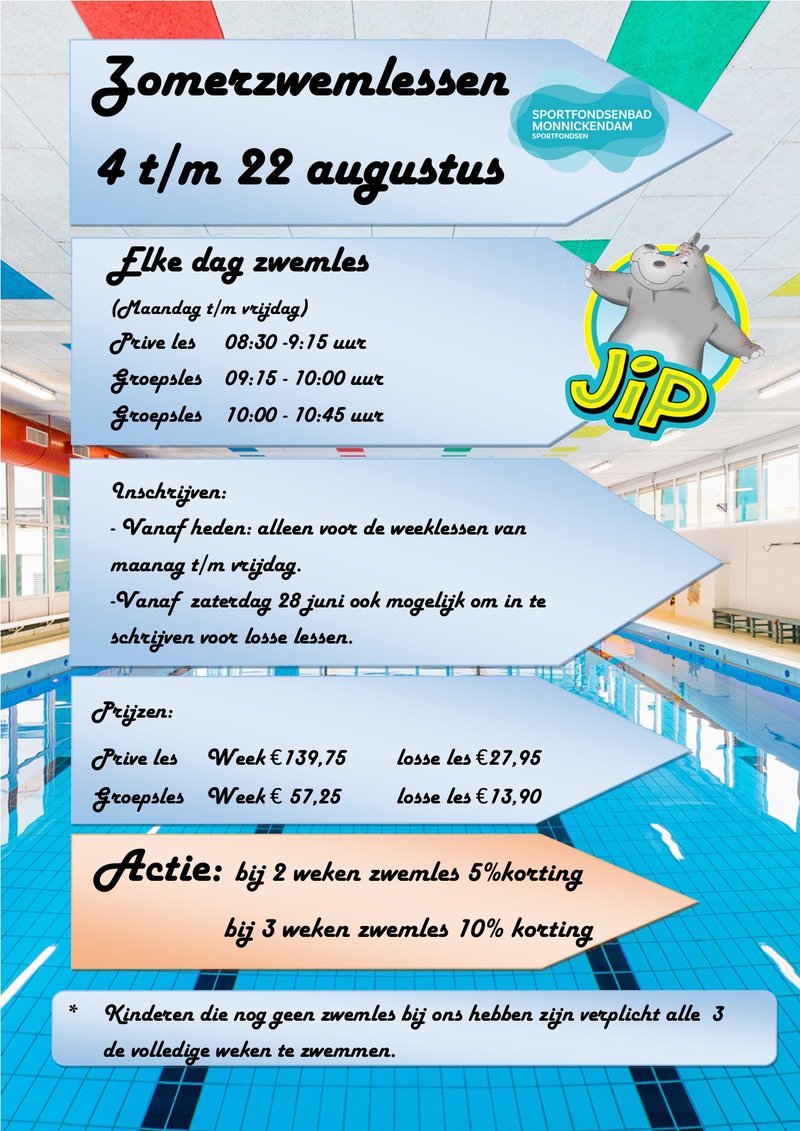zomer zwemles